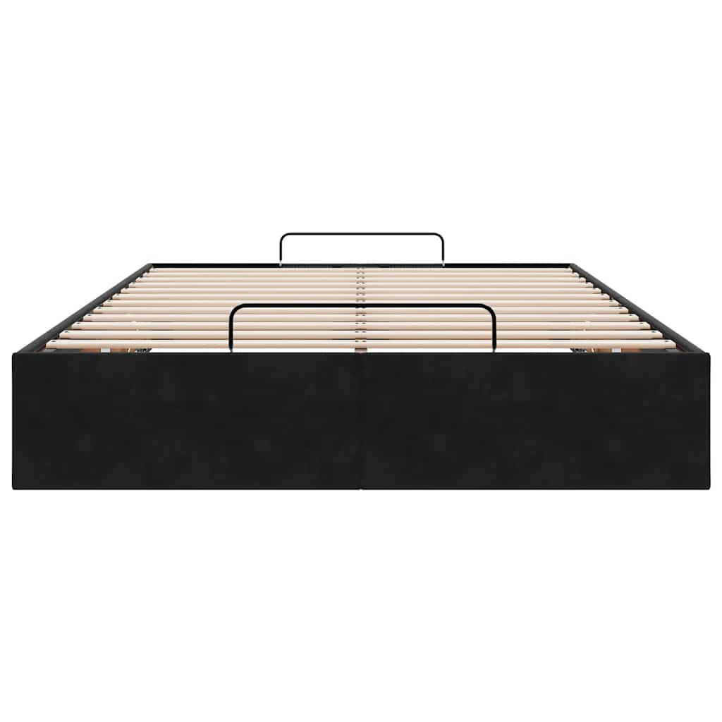 Bedframe zonder matras 120x190 cm fluweel zwart