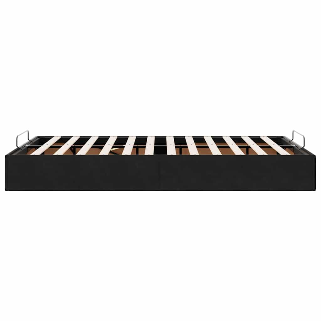 Bedframe zonder matras 120x190 cm fluweel zwart