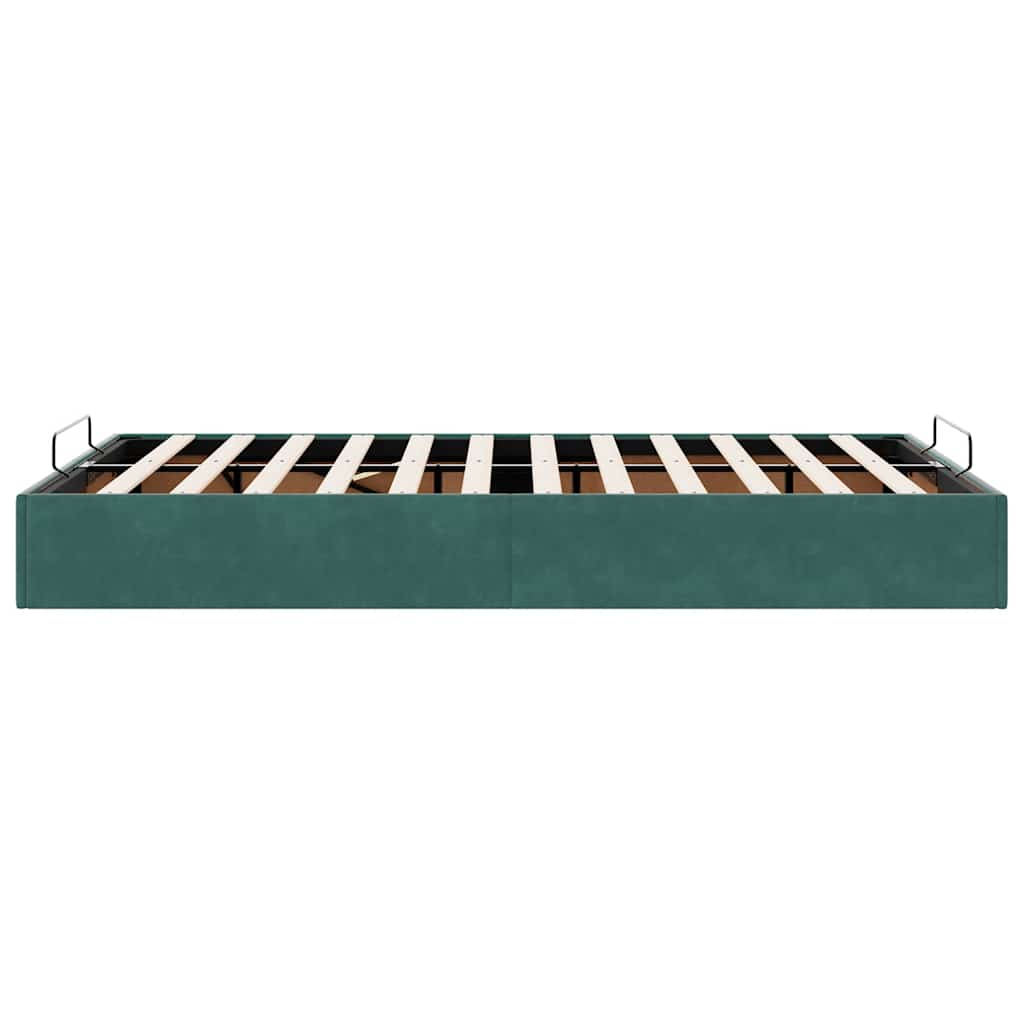 Bedframe zonder matras 120x190 cm fluweel donkergroen