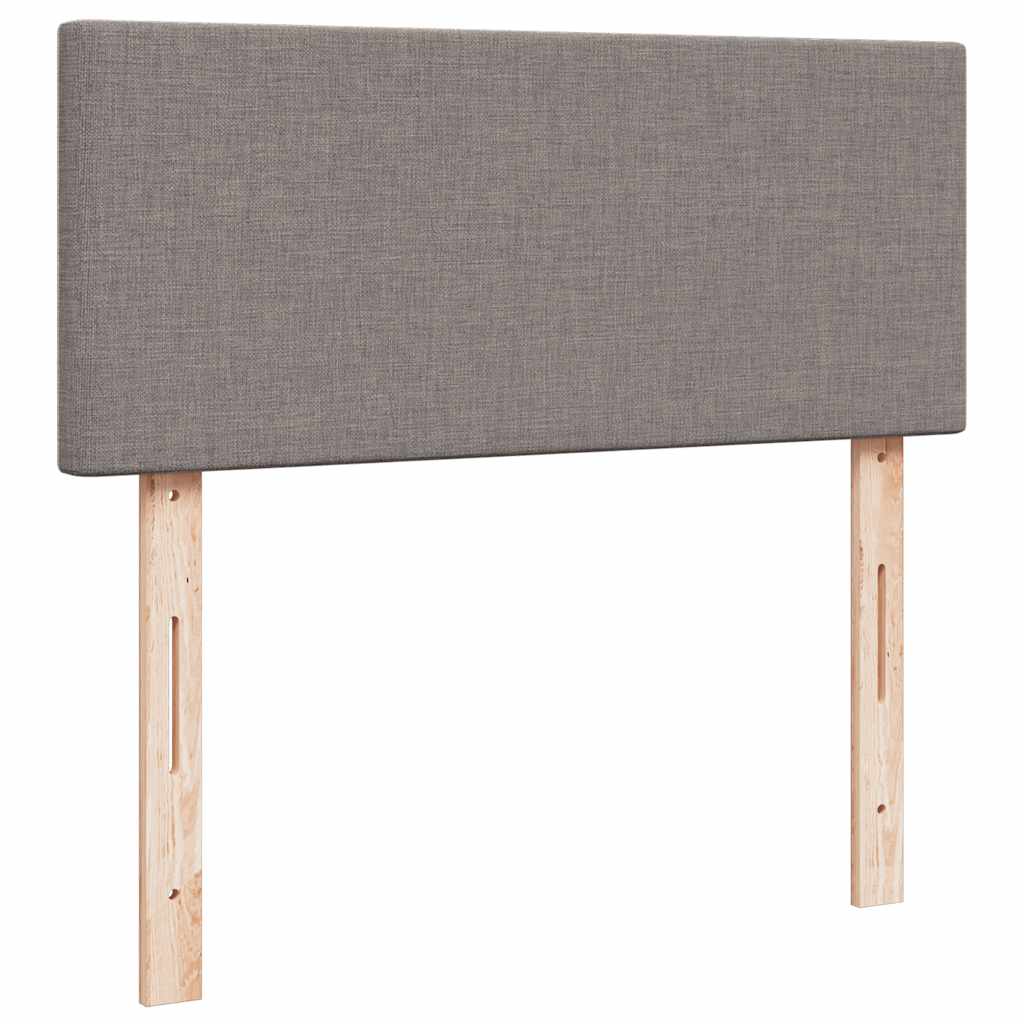 Ottoman bed met matras 120x190 cm stof taupe