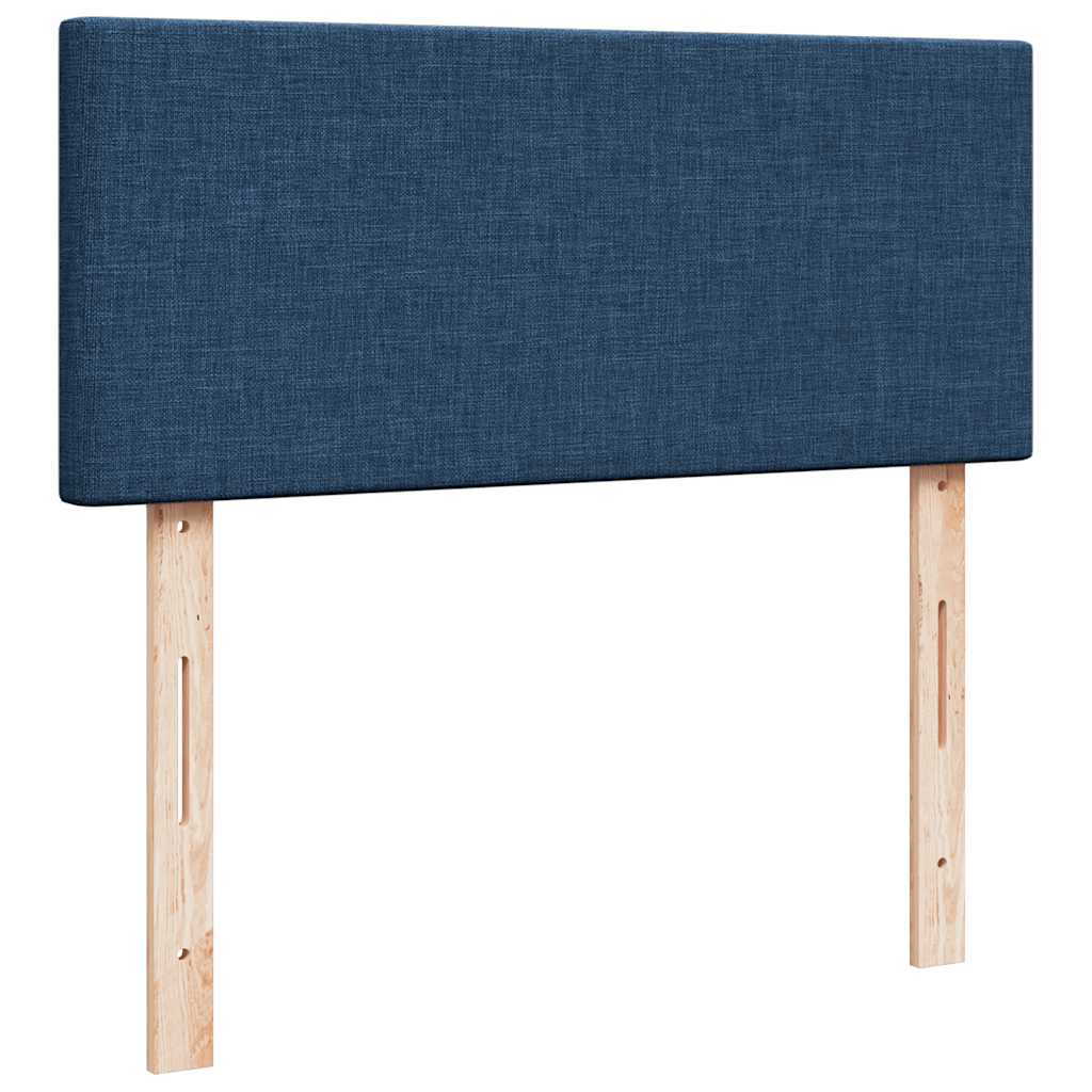 Ottoman bed met matras 120x190 cm stof blauw