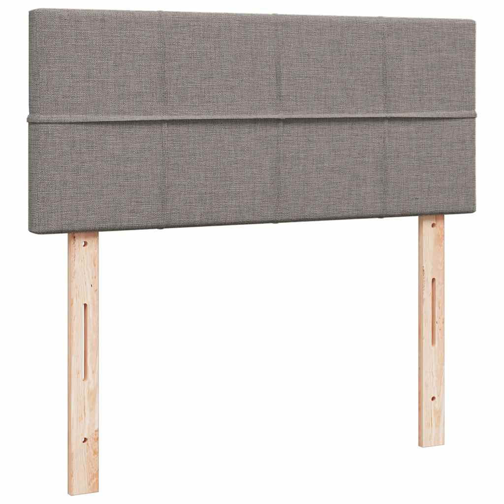 Ottoman bed met matras 120x190 cm stof taupe