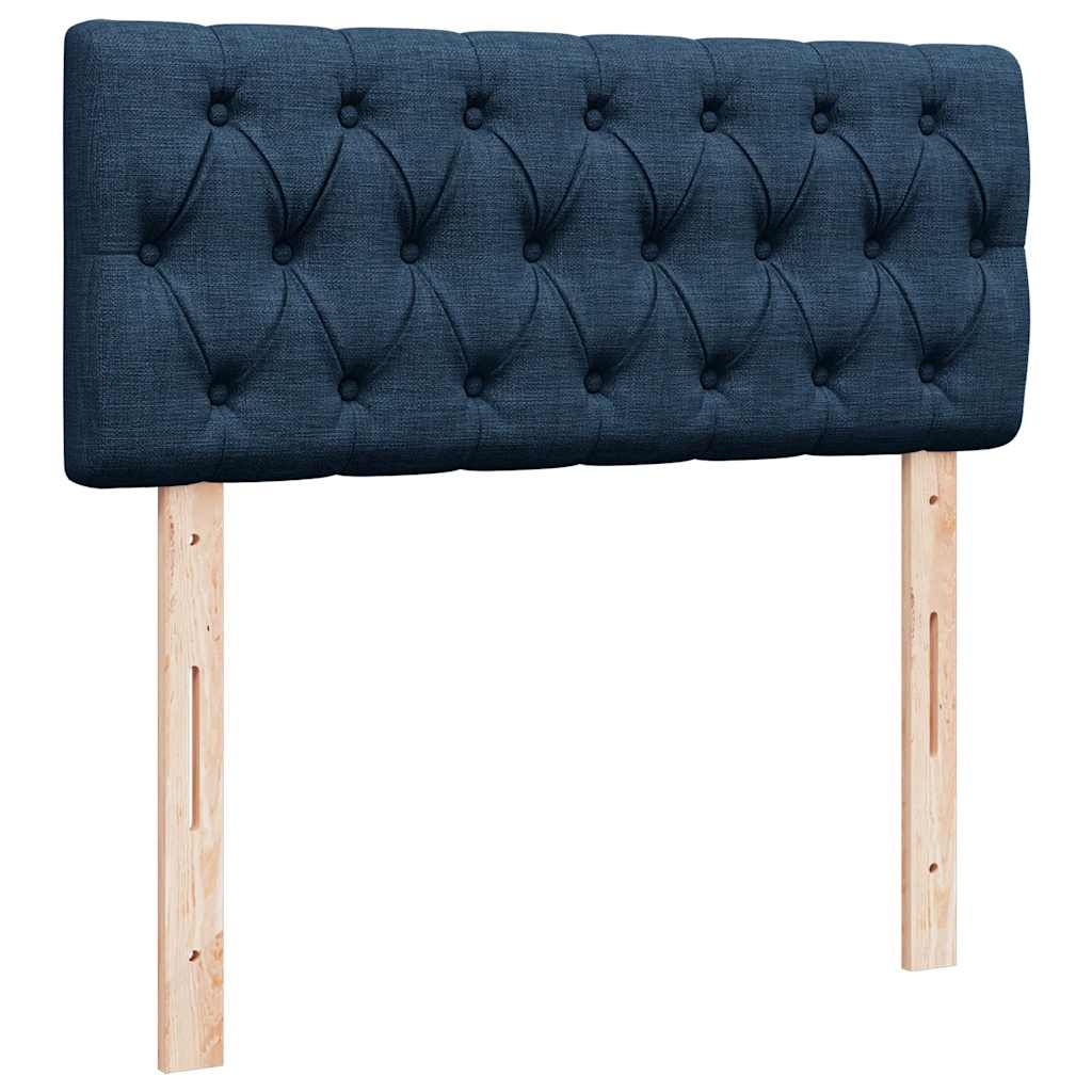 Ottoman bed met matras 120x190 cm stof blauw