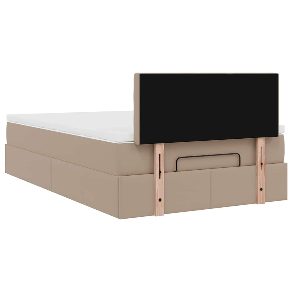 Ottoman bed met matrassen en LED's 120x190cm kunstleer