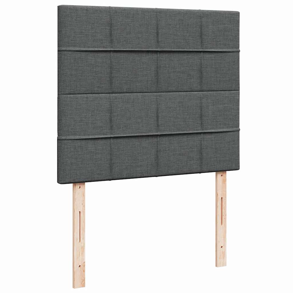 Ottoman bed met matras 120x190 cm stof donkergrijs