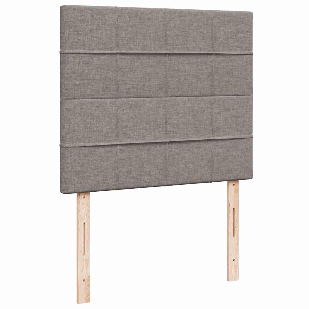 Ottoman bed met matras 120x190 cm stof taupe