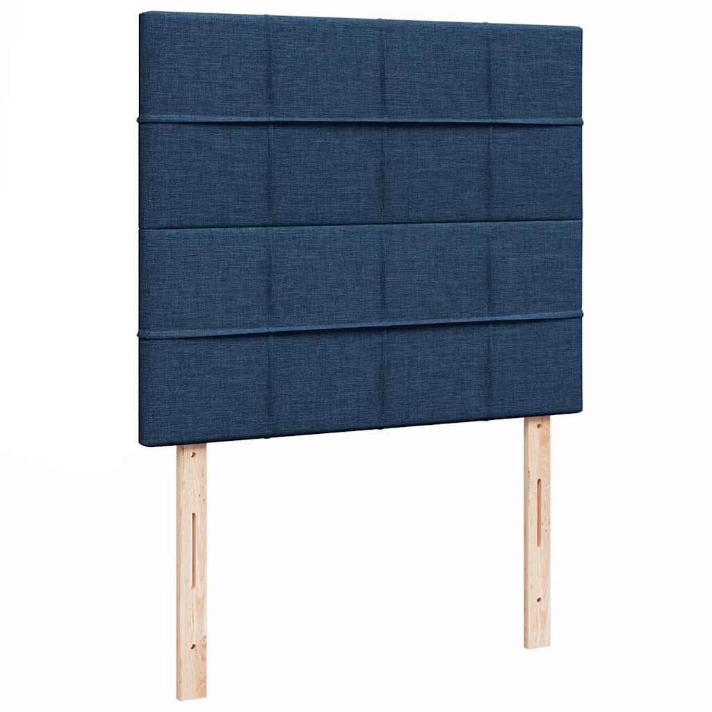 Ottoman bed met matras 120x190 cm stof blauw