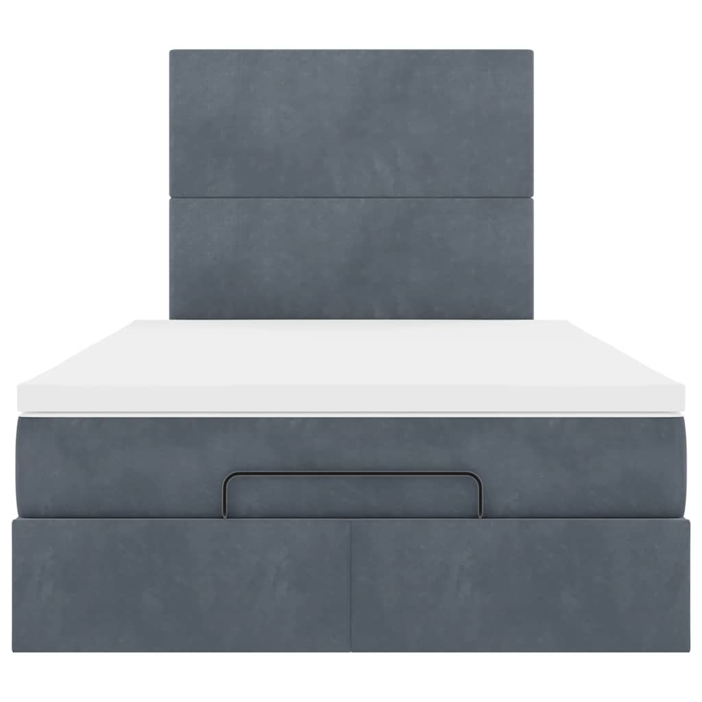 Ottoman bed met matrassen en LED's 120x190cm fluweel