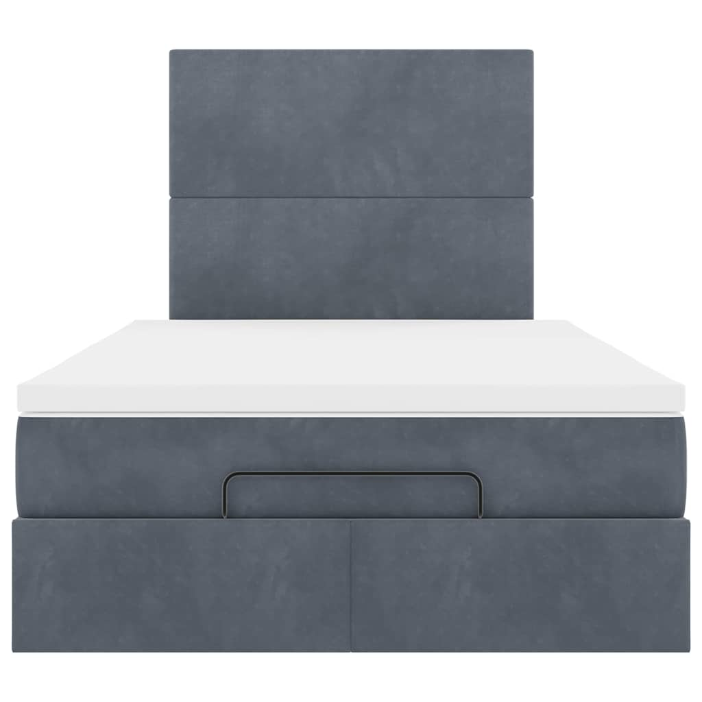 Ottoman bed met matrassen en LED's 120x190cm fluweel