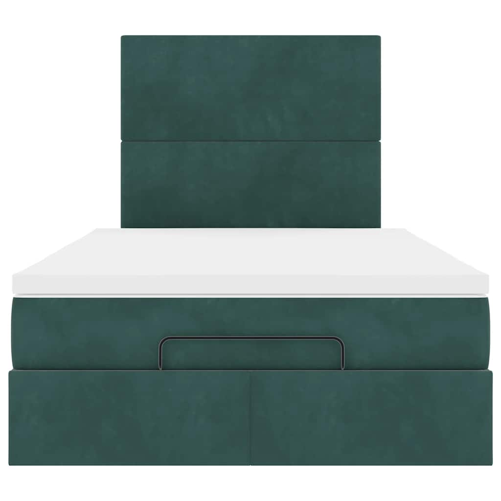 Ottoman bed met matrassen en LED's 120x190cm fluweel