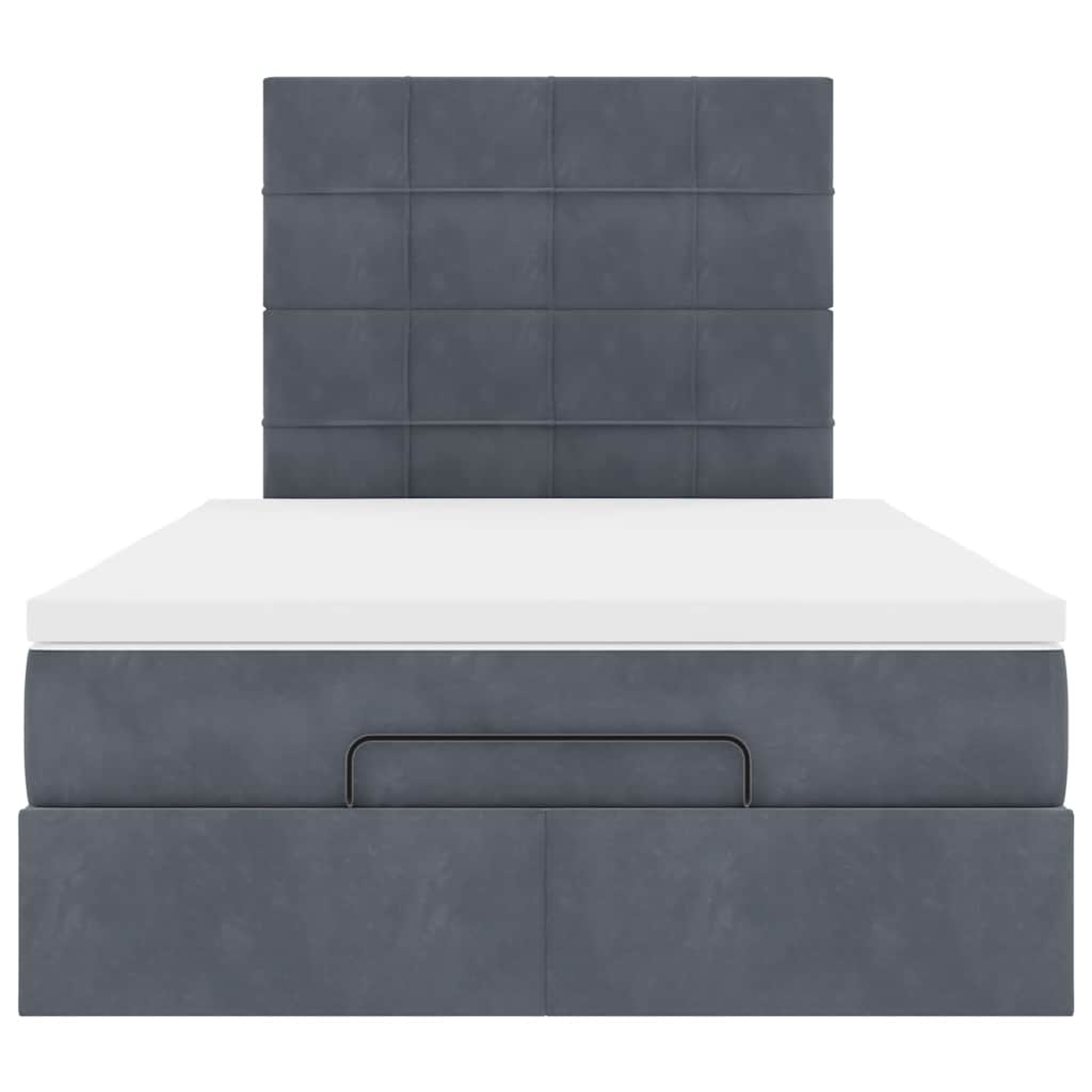 Ottoman bed met matrassen en LED's 120x190cm fluweel