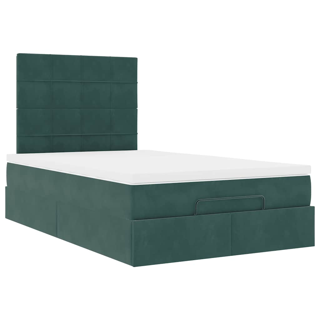 Ottoman bed met matrassen en LED's 120x190cm fluweel