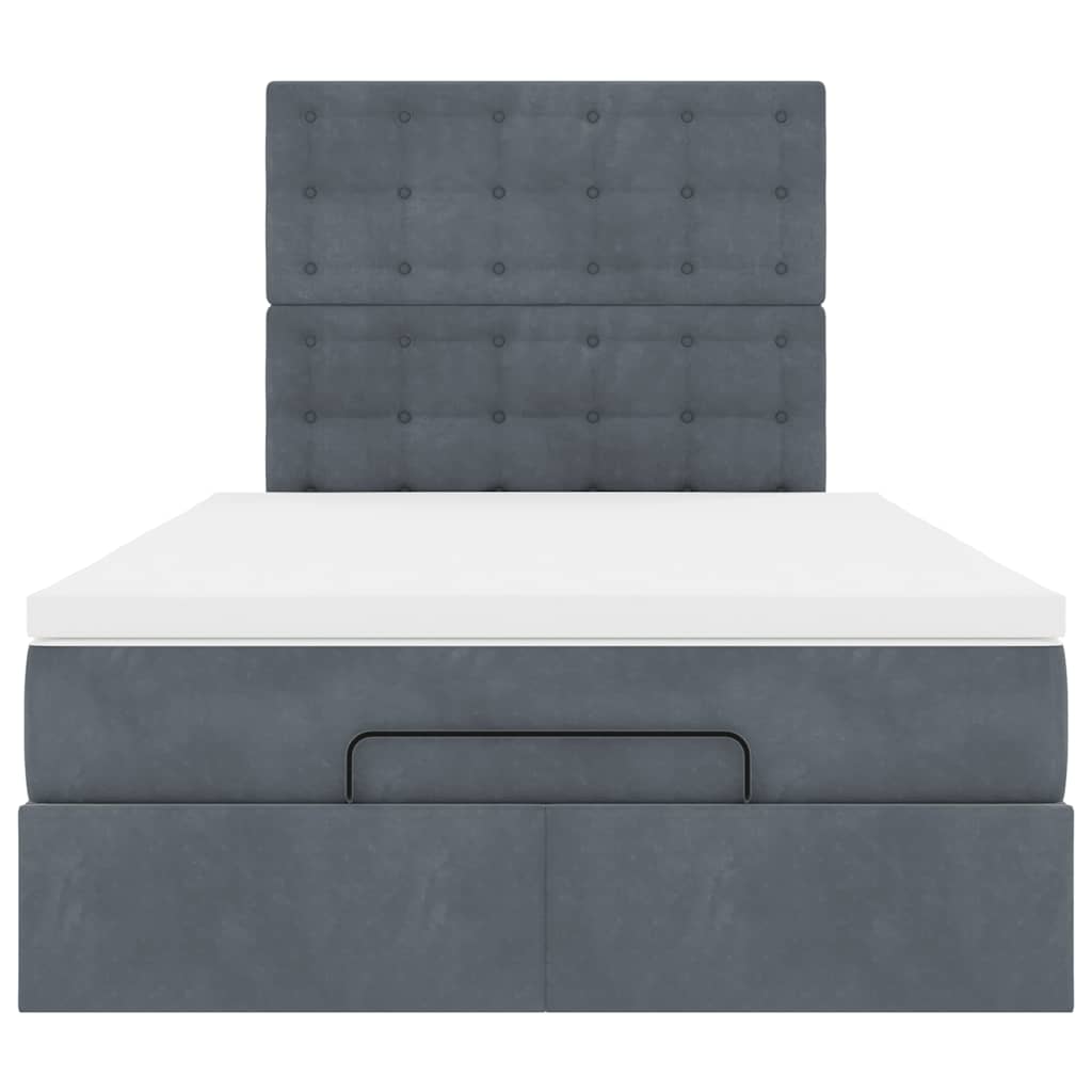 Ottoman bed met matrassen en LED's 120x190cm fluweel