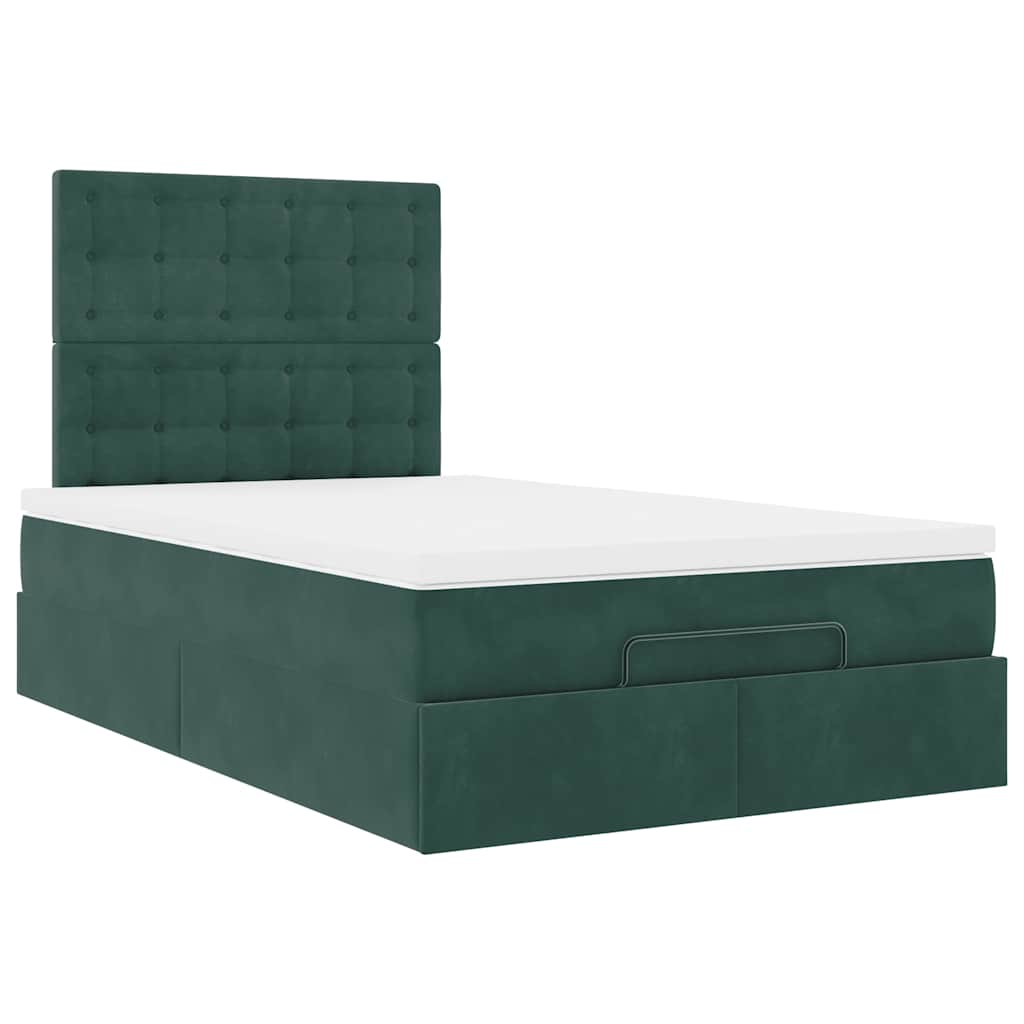 Ottoman bed met matrassen en LED's 120x190cm fluweel