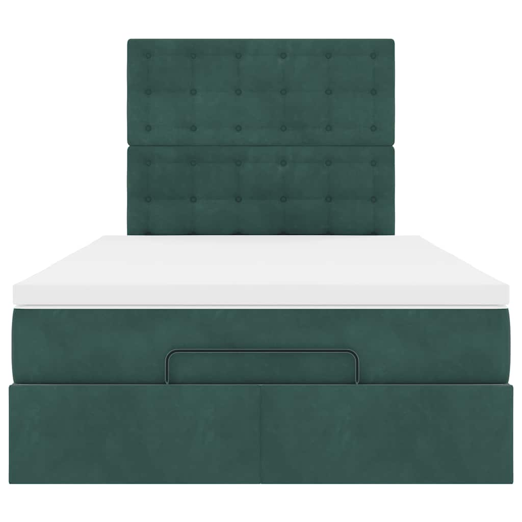 Ottoman bed met matrassen en LED's 120x190cm fluweel