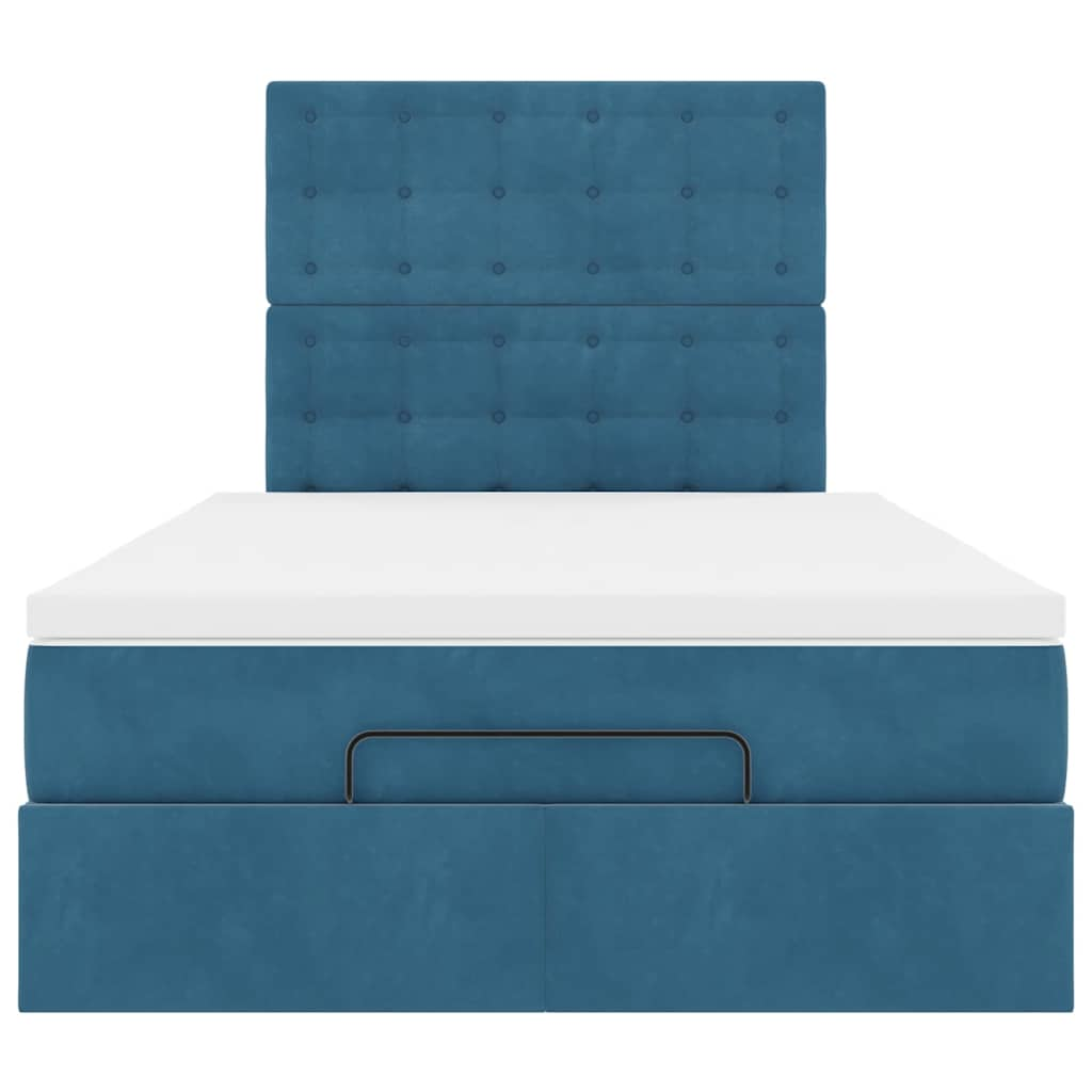 Ottoman bed met matrassen en LED's 120x190cm fluweel