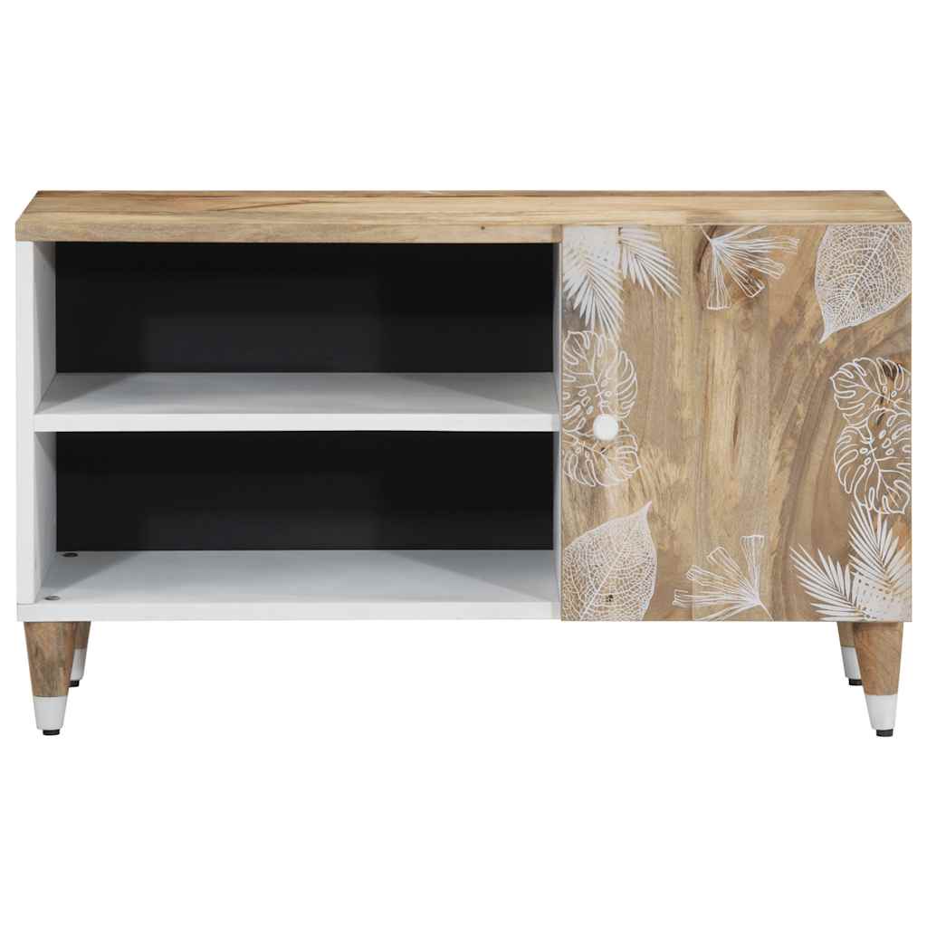 Tv-meubel 80x31,5x46 cm massief mangohout