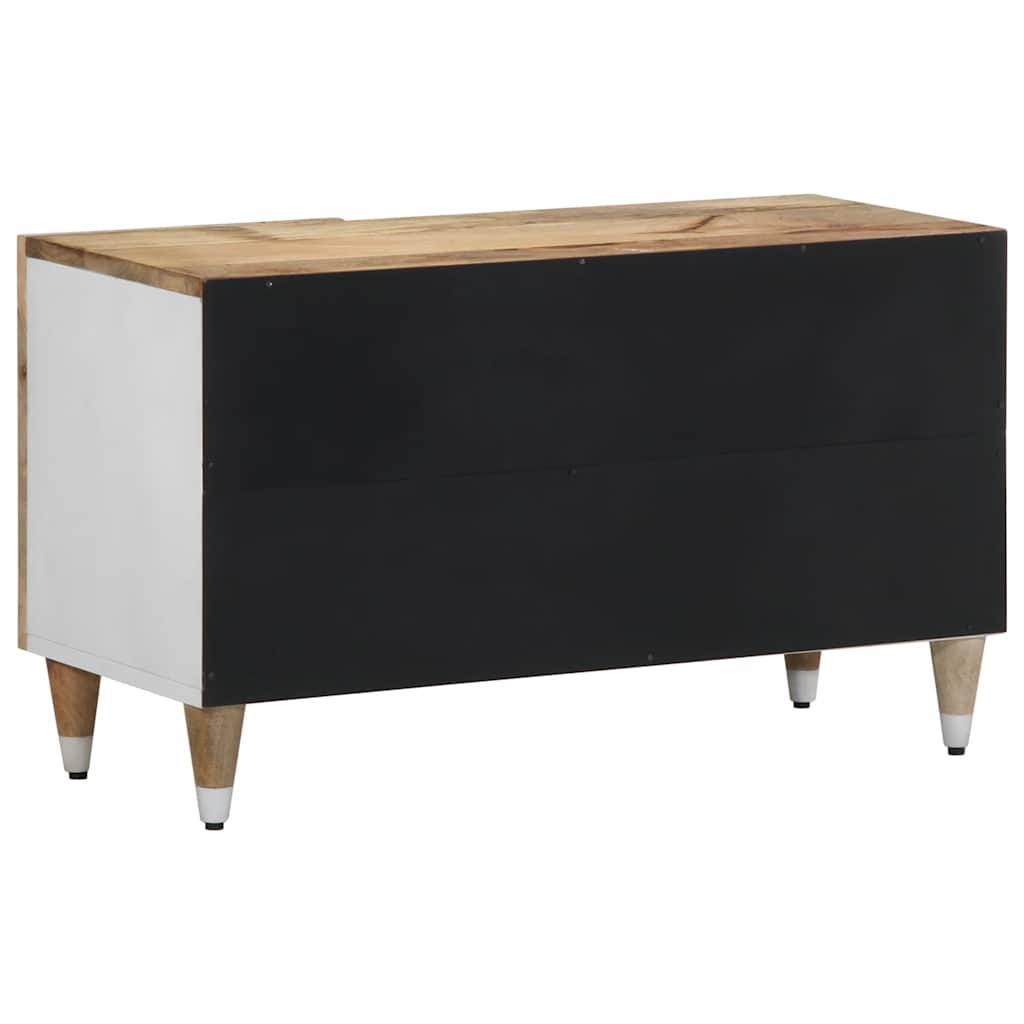 Tv-meubel 80x31,5x46 cm massief mangohout