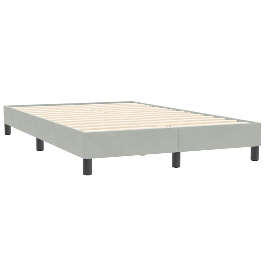 Bedframe zonder matras 120x210 cm fluweel lichtgrijs