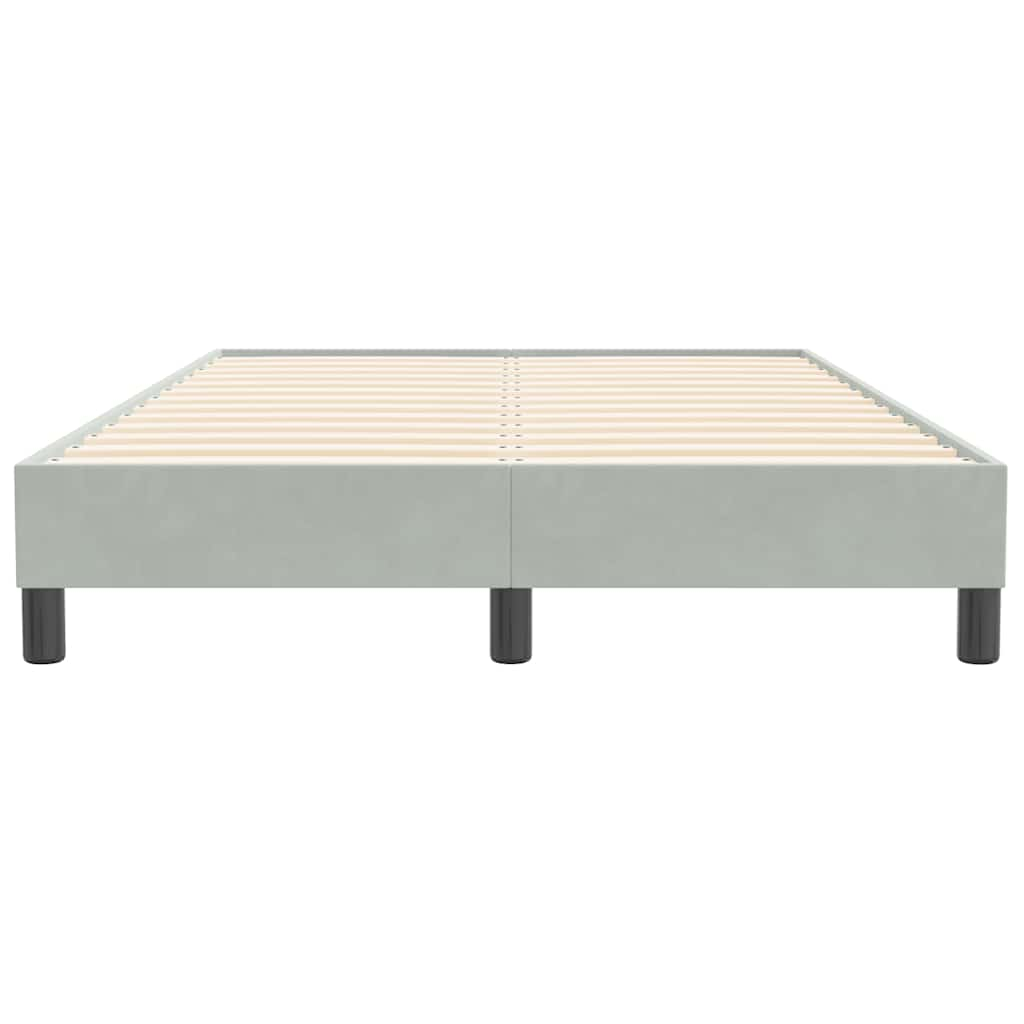 Bedframe zonder matras 120x210 cm fluweel lichtgrijs