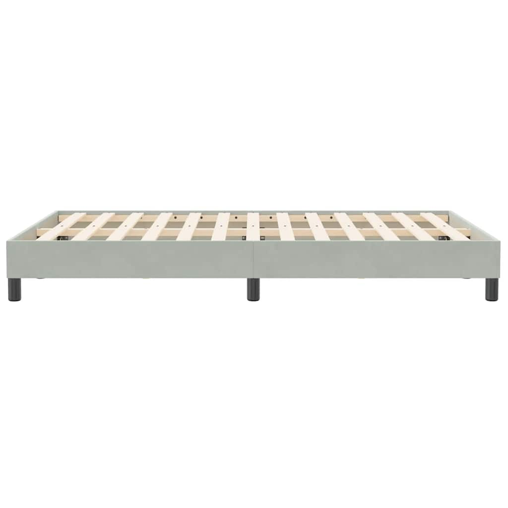 Bedframe zonder matras 120x210 cm fluweel lichtgrijs