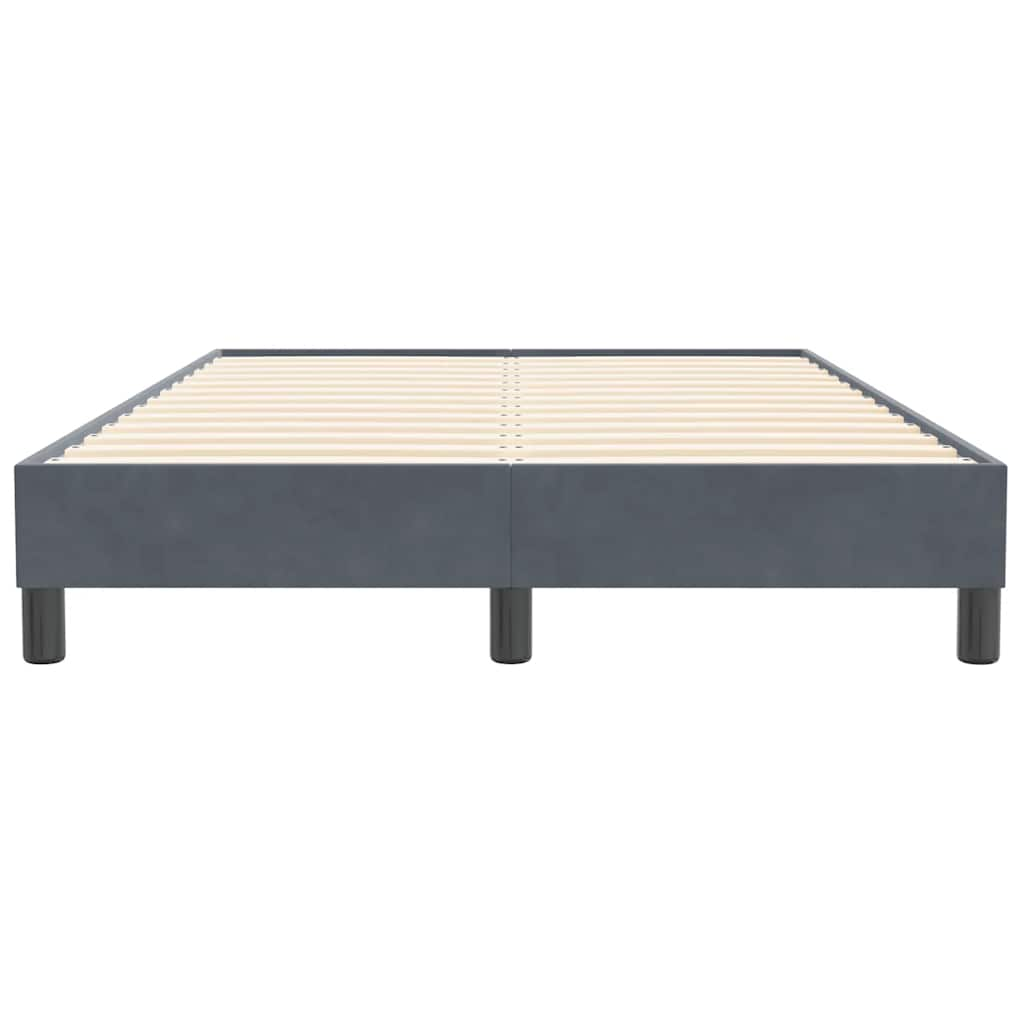 Bedframe zonder matras 120x210 cm fluweel donkergrijs