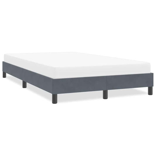 Bedframe zonder matras 120x210 cm fluweel donkergrijs