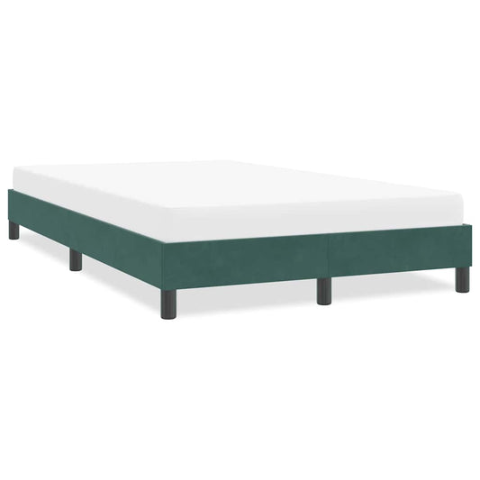 Bedframe zonder matras 120x210 cm fluweel donkergroen