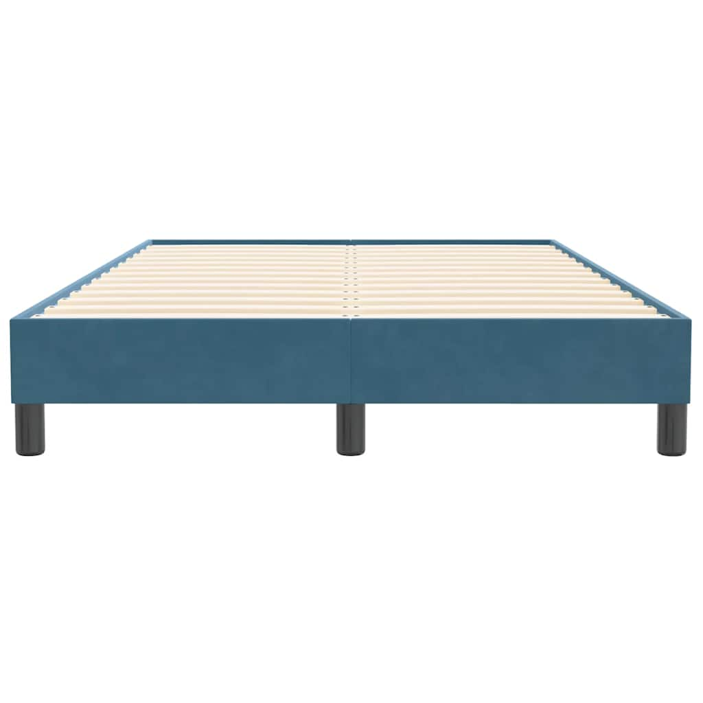 Bedframe zonder matras 120x210 cm fluweel donkerblauw