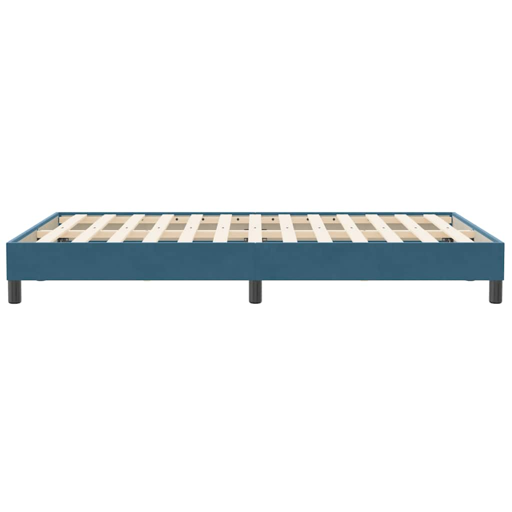 Bedframe zonder matras 120x210 cm fluweel donkerblauw