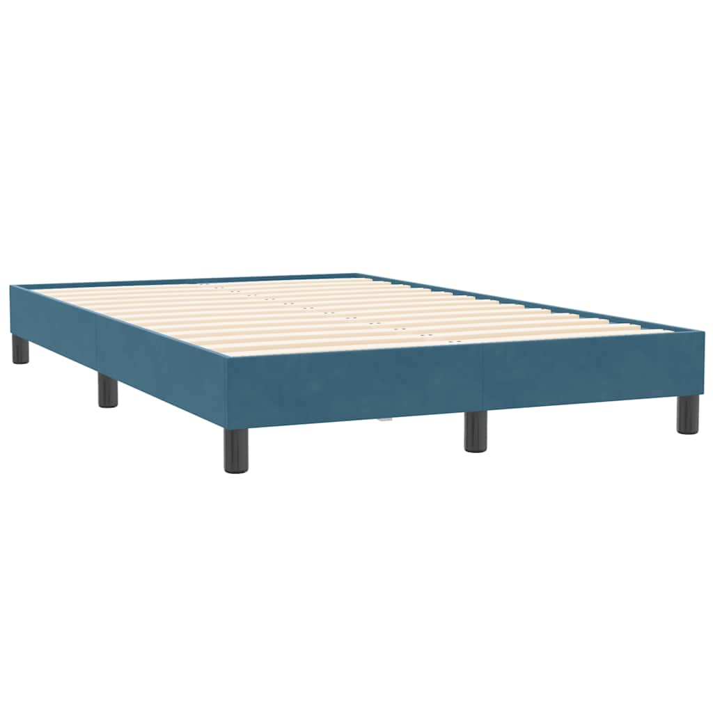 Bedframe zonder matras 120x210 cm fluweel donkerblauw