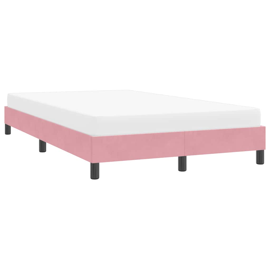 Bedframe zonder matras 120x210 cm fluweel roze