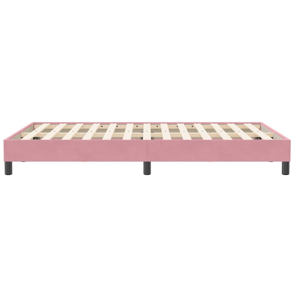 Bedframe zonder matras 120x210 cm fluweel roze