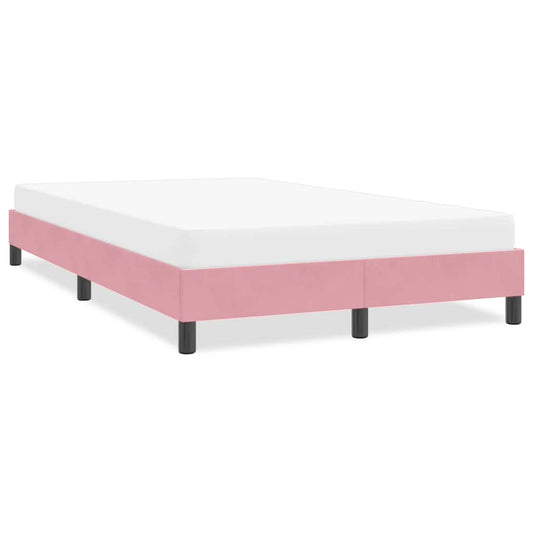 Bedframe zonder matras 120x210 cm fluweel roze