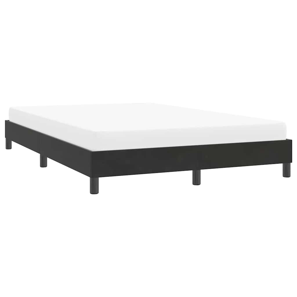 Bedframe zonder matras 140x210 cm fluweel zwart