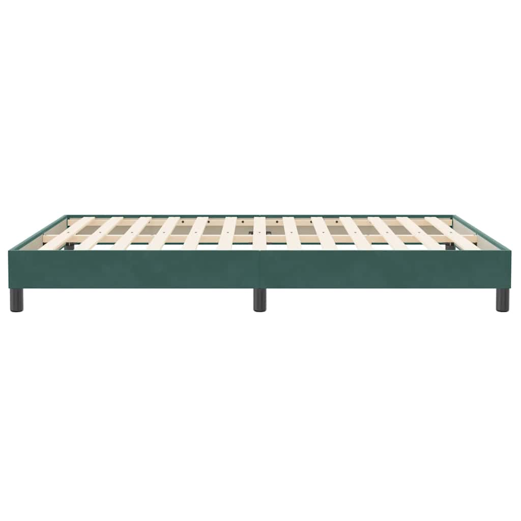 Bedframe zonder matras 160x210 cm fluweel donkergroen