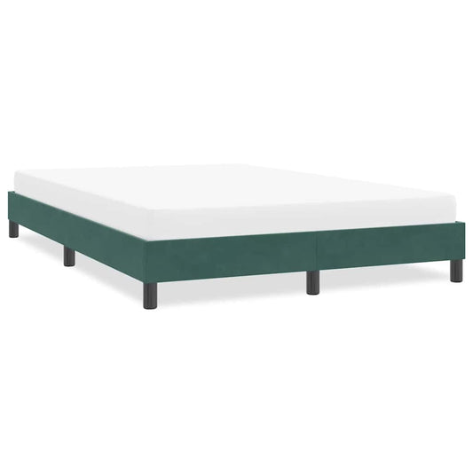 Bedframe zonder matras 160x210 cm fluweel donkergroen