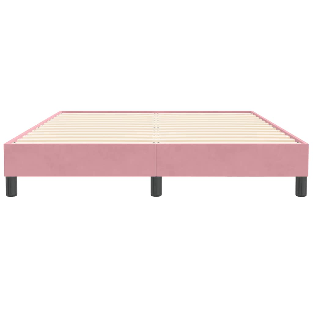 Bedframe zonder matras 160x210 cm fluweel roze