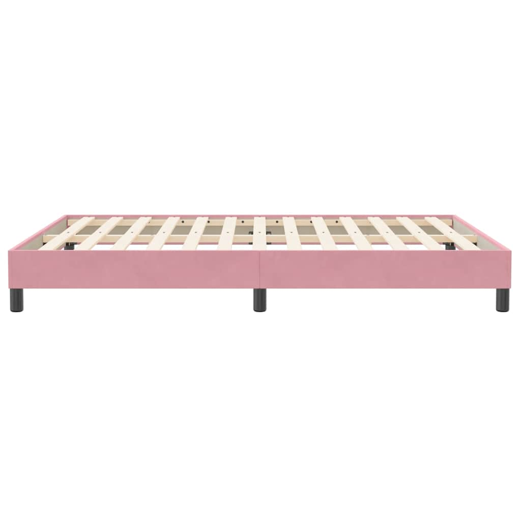 Bedframe zonder matras 160x210 cm fluweel roze