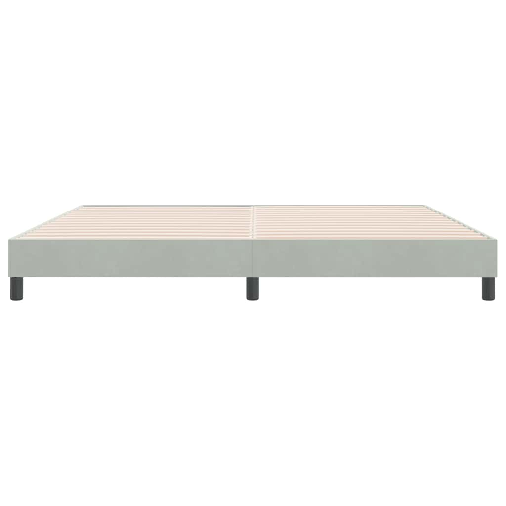 Bedframe zonder matras 180x210 cm fluweel lichtgrijs