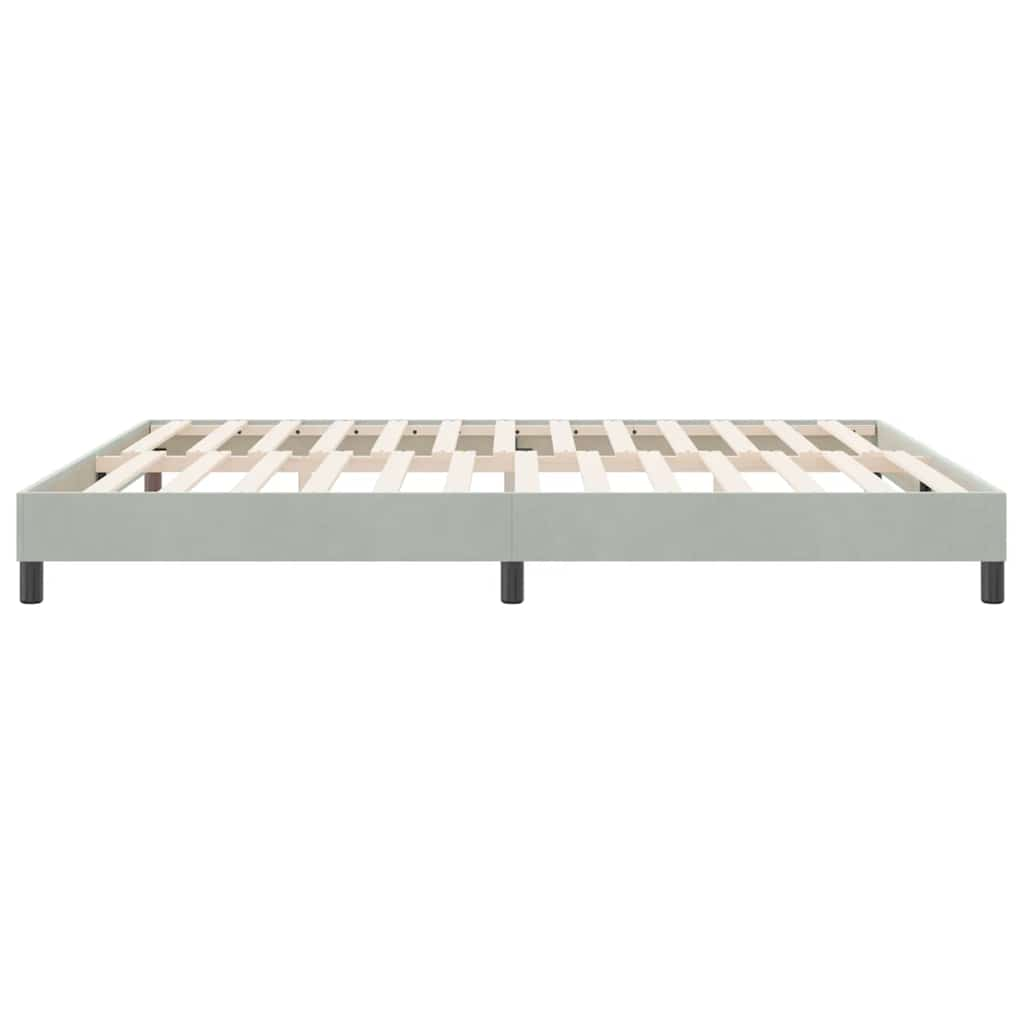 Bedframe zonder matras 180x210 cm fluweel lichtgrijs