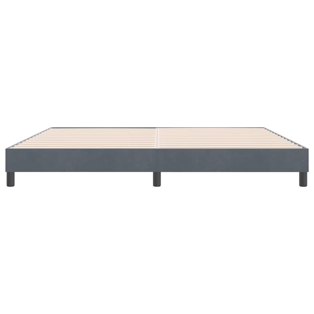 Bedframe zonder matras 180x210 cm fluweel donkergrijs