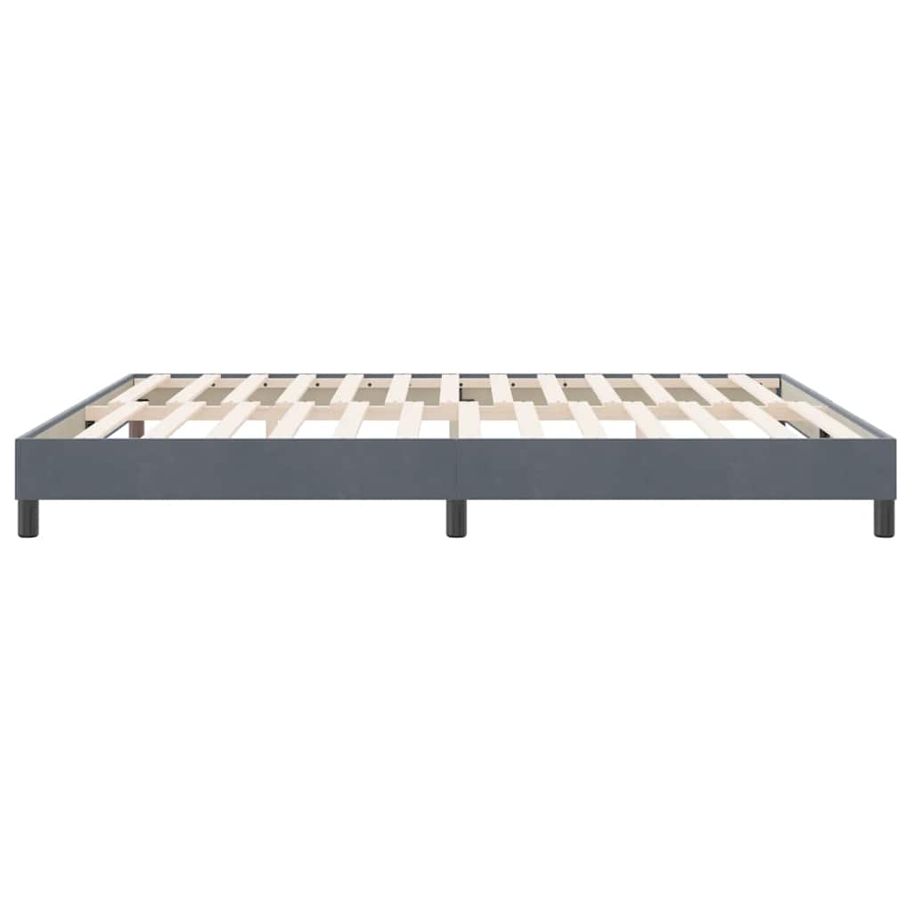 Bedframe zonder matras 180x210 cm fluweel donkergrijs