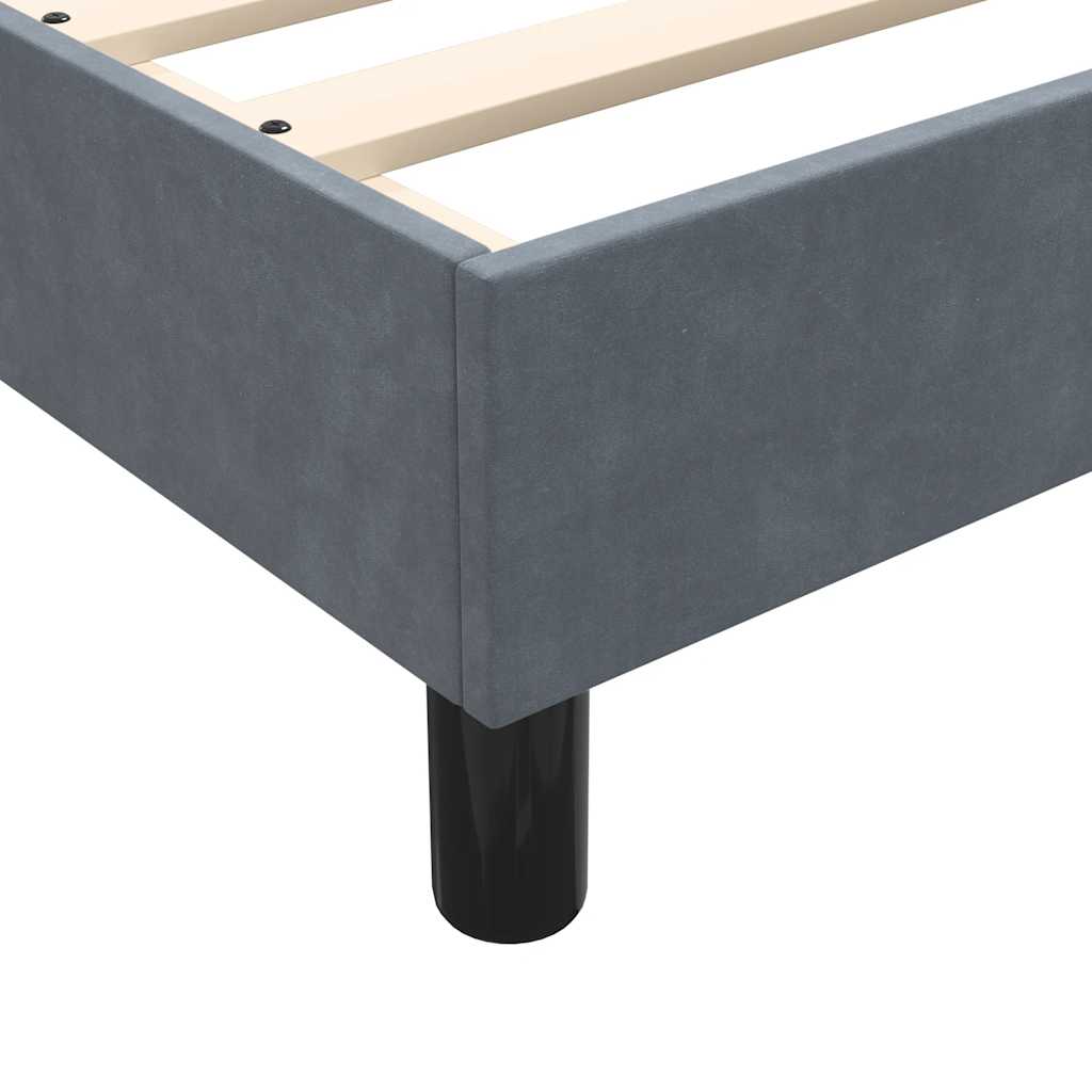 Bedframe zonder matras 180x210 cm fluweel donkergrijs