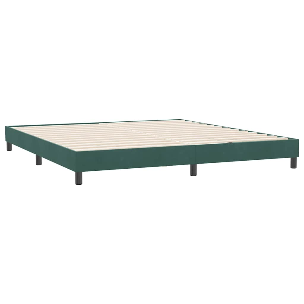 Bedframe zonder matras 180x210 cm fluweel donkergroen