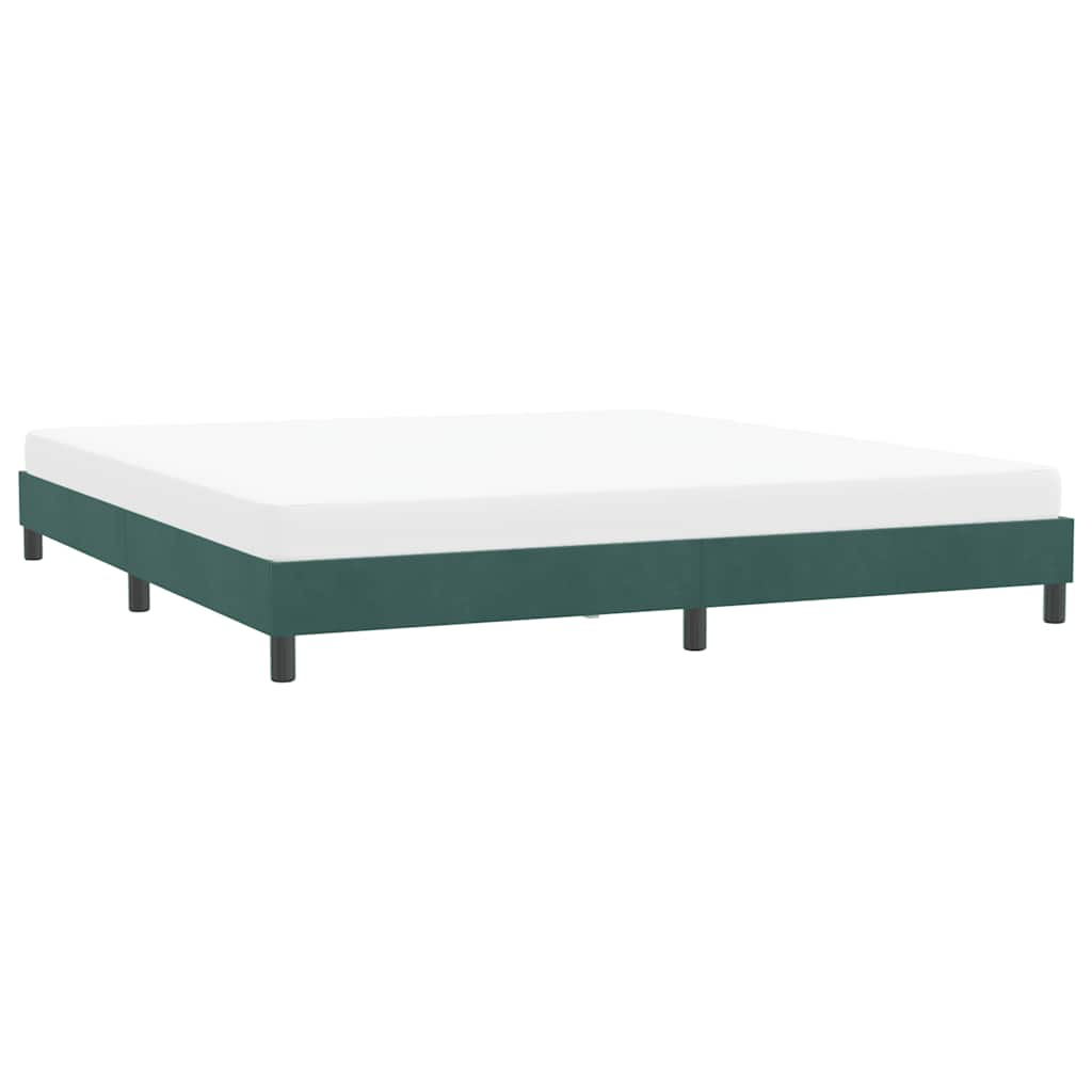 Bedframe zonder matras 180x210 cm fluweel donkergroen