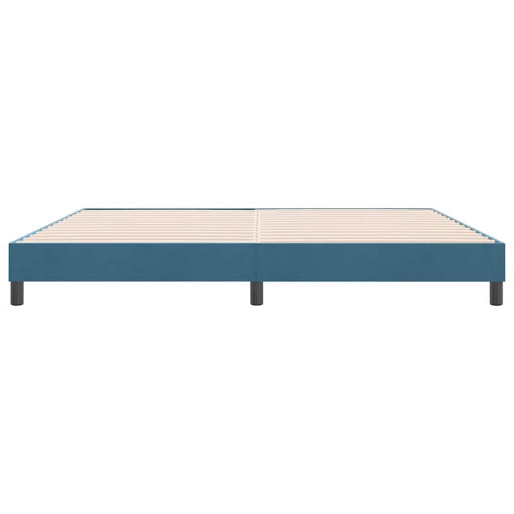 Bedframe zonder matras 180x210 cm fluweel donkerblauw