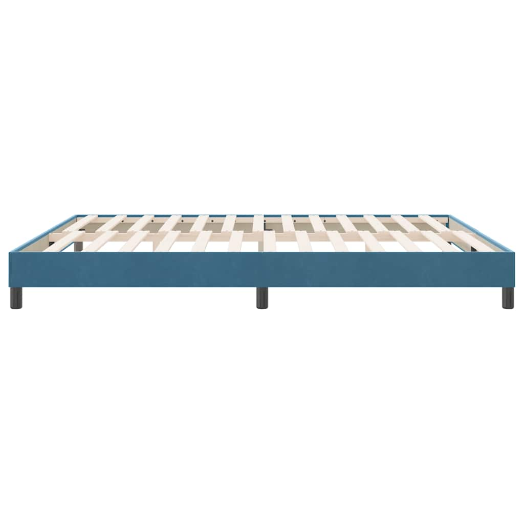 Bedframe zonder matras 180x210 cm fluweel donkerblauw