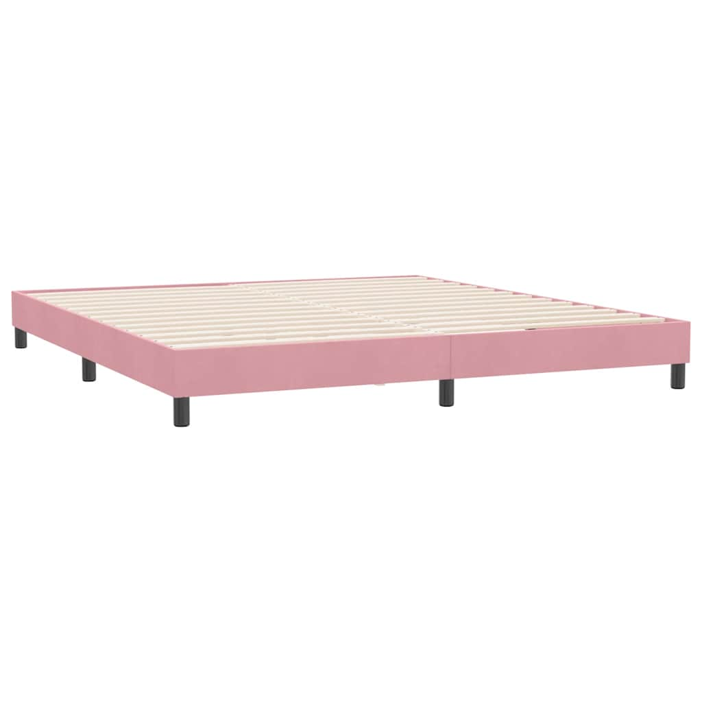 Bedframe zonder matras 180x210 cm fluweel roze