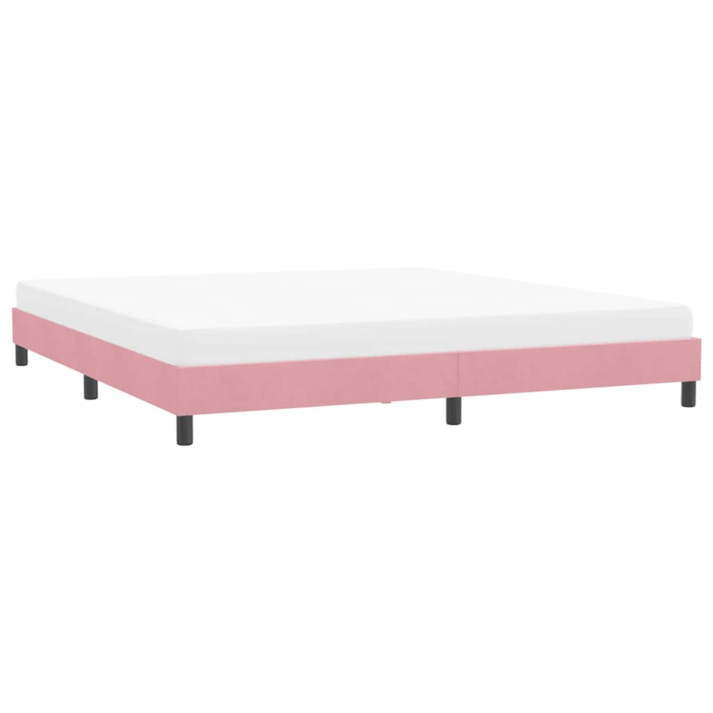 Bedframe zonder matras 180x210 cm fluweel roze